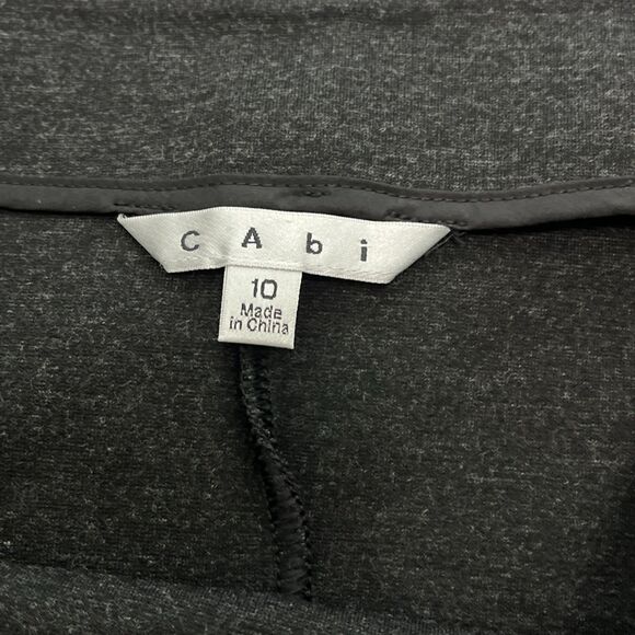 CAbi Asymmetrical Faux Wrap Side Zip Pencil Skirt Style# 998 Stretch Size 10 - Picture 3 of 4